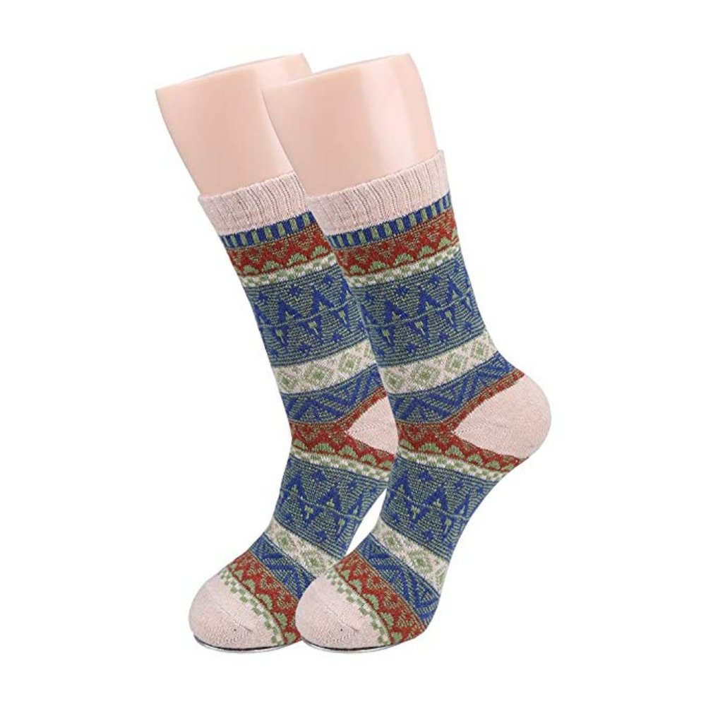 ✨✨BRAND NEW 5 Pairs Men's Vintage Cony Hair Crew Socks - Picture 6 of 7